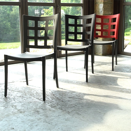 an image of chairs inside a restaurant