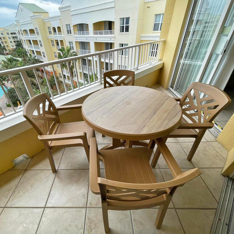 A shot from above the Aquaba Table shows its realistic decor