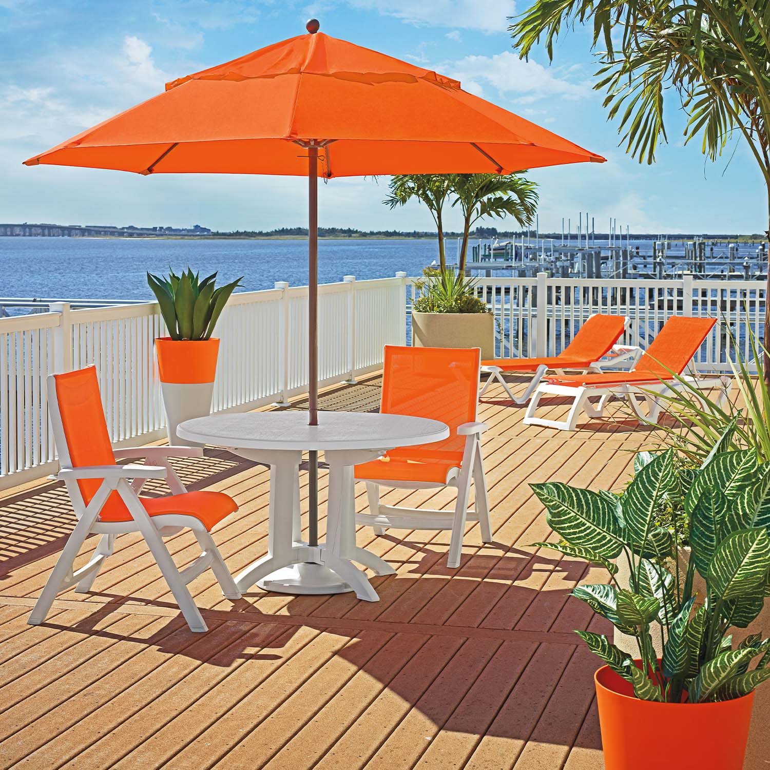 #color_Orange Sling/White Frame