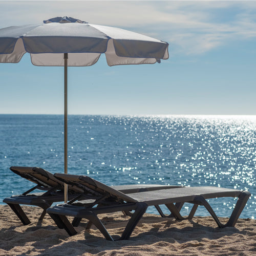 Outdoor Chaise Lounge on the beach