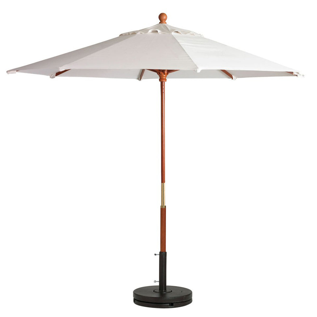 9' Wooden Market Umbrella